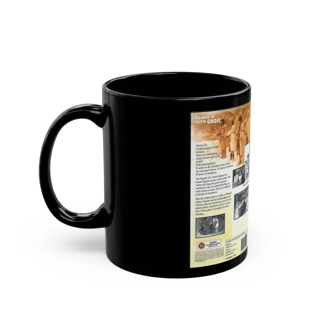 MANDEN DE KALDTE GHOST (VHS COVER) - Black Coffee Mug - Go Mug Yourself