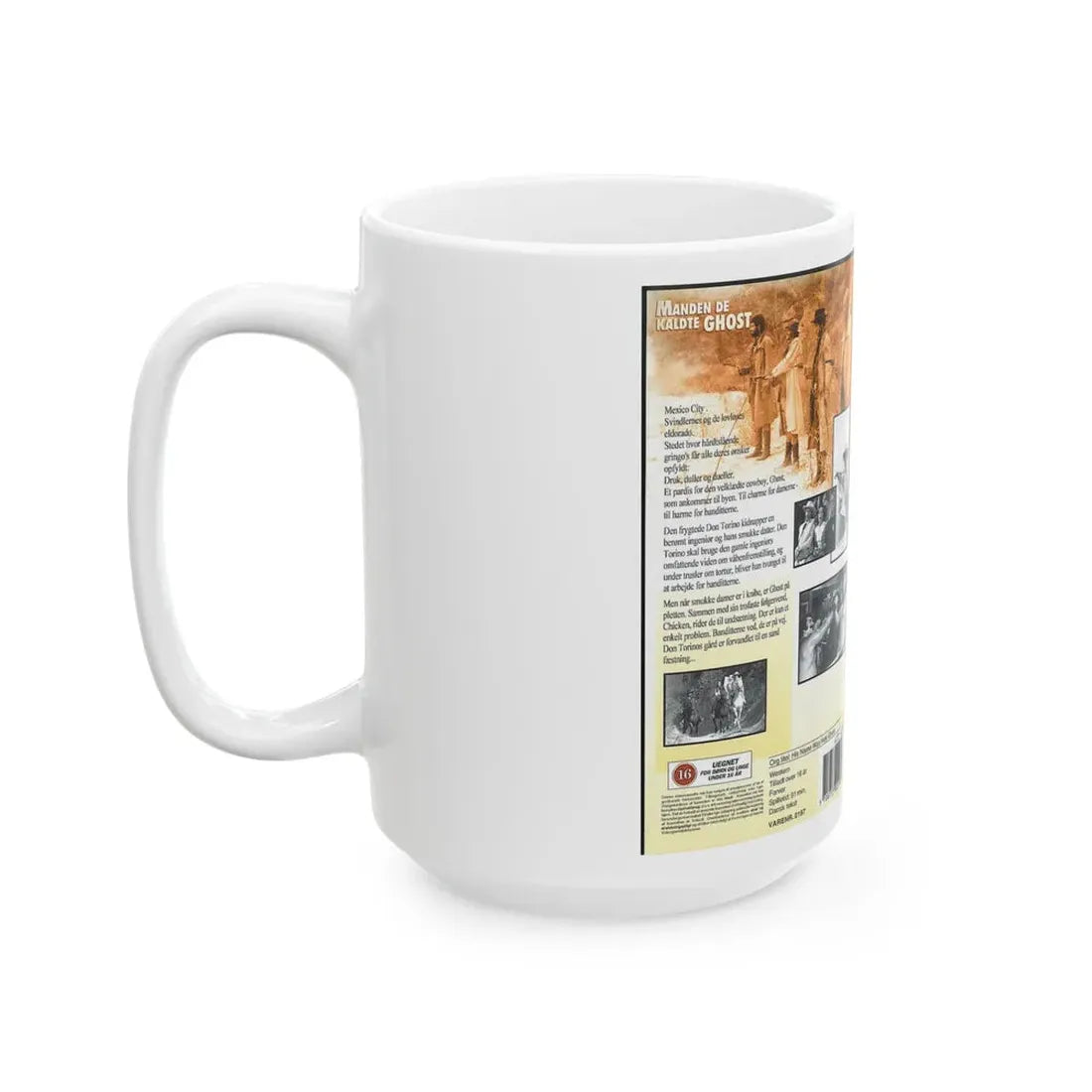 MANDEN DE KALDTE GHOST (VHS COVER) - White Coffee Mug - Go Mug Yourself