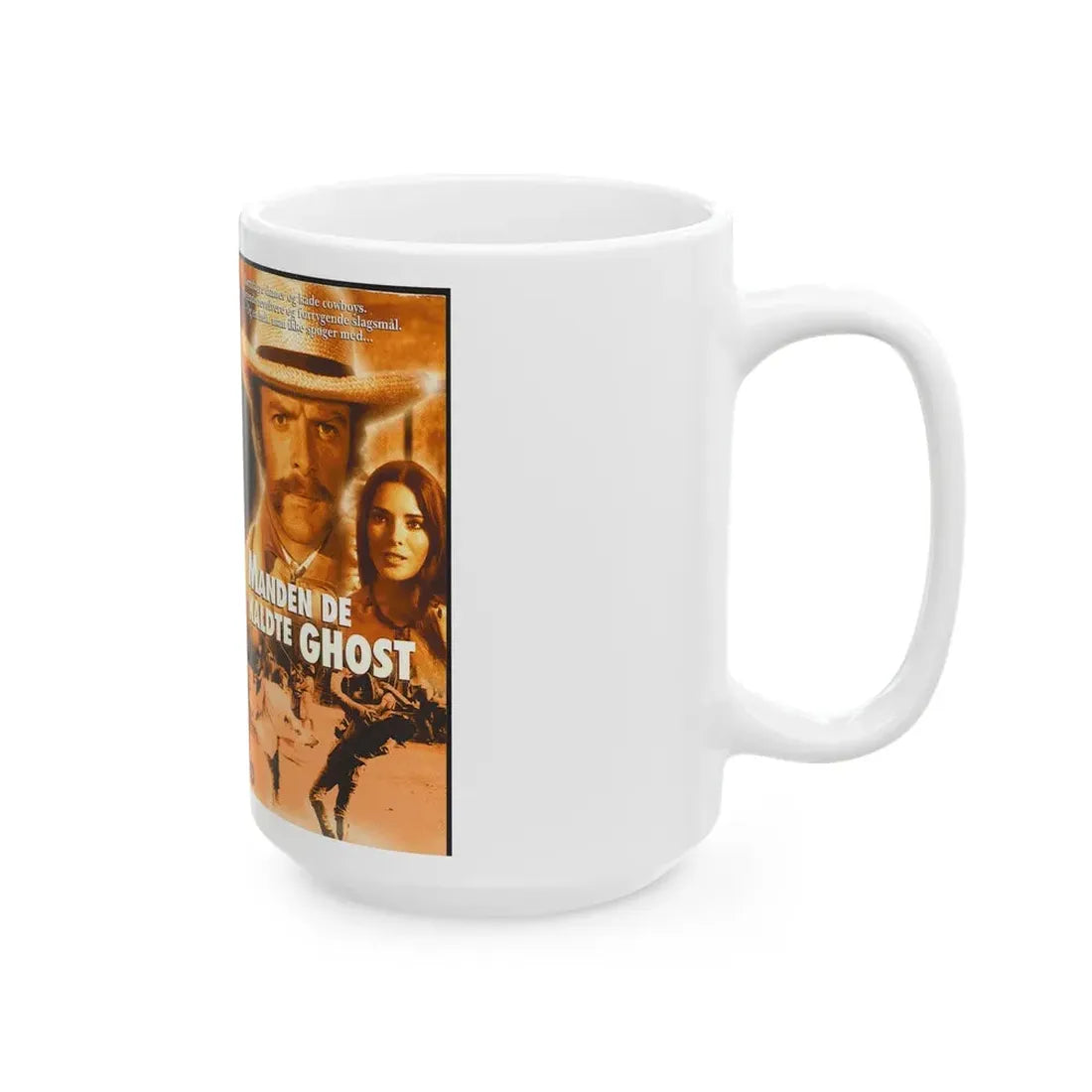 MANDEN DE KALDTE GHOST (VHS COVER) - White Coffee Mug - Go Mug Yourself