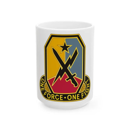 Maneuver Center of Excellence Fort Benning Georgia 2 (U.S. Army) White Coffee Mug-15oz-Go Mug Yourself