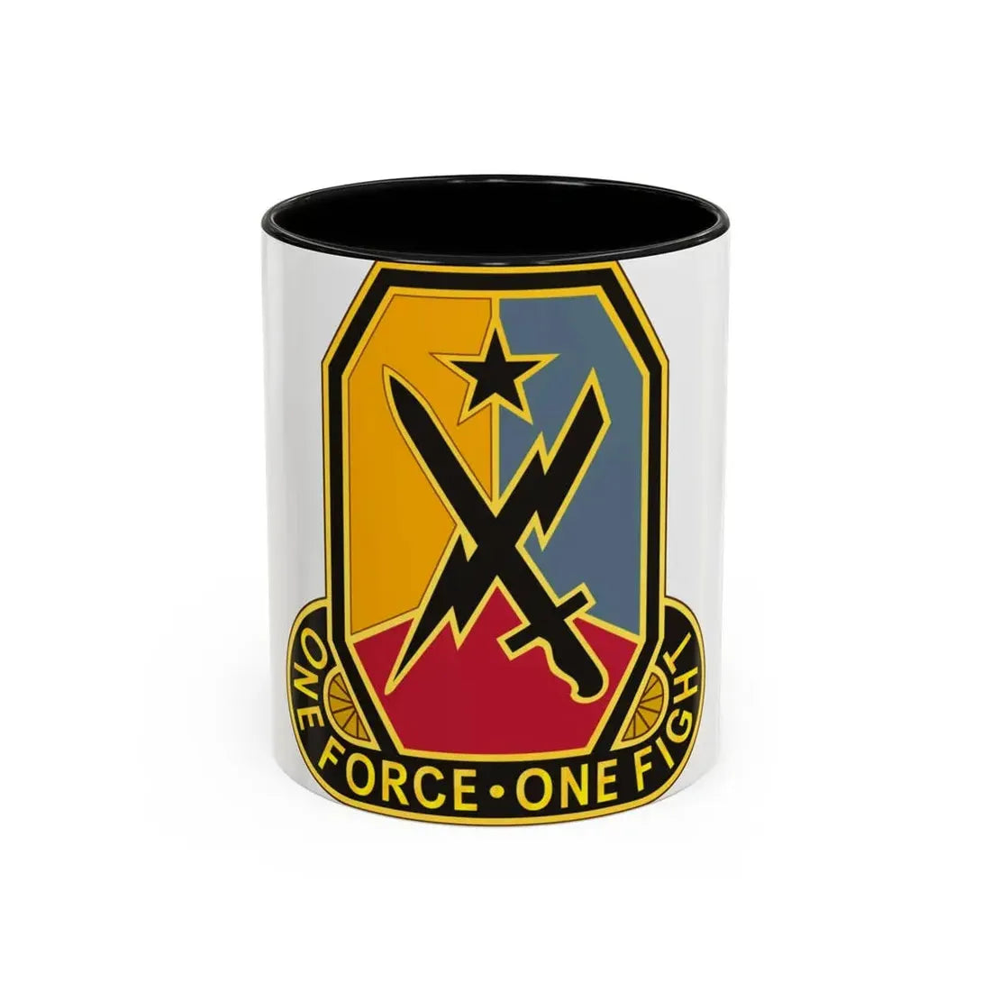 Maneuver Center of Excellence Fort Benning Georgia 2 (U.S. Army) Accent Coffee Mug 11oz Black - Go Mug Yourself