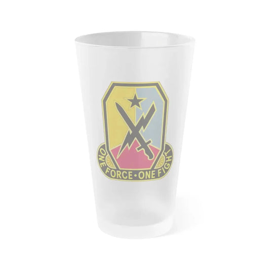 Maneuver Center of Excellence Fort Benning Georgia 2 (U.S. Army) Frosted Pint Glass 16oz 16oz Frosted - Go Mug Yourself