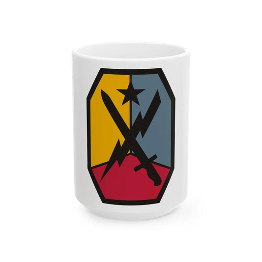 Maneuver Center of Excellence Fort Benning Georgia (U.S. Army) White Coffee Mug-15oz-Go Mug Yourself