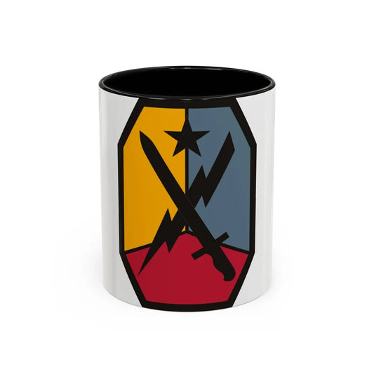 Maneuver Center of Excellence Fort Benning Georgia (U.S. Army) Accent Coffee Mug 11oz Black - Go Mug Yourself