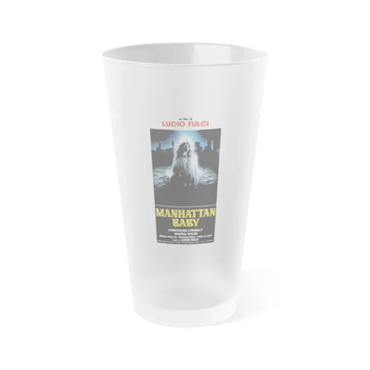 MANHATTAN BABY 1982 Movie Poster - Frosted Pint Glass 16oz Default Title - Go Mug Yourself