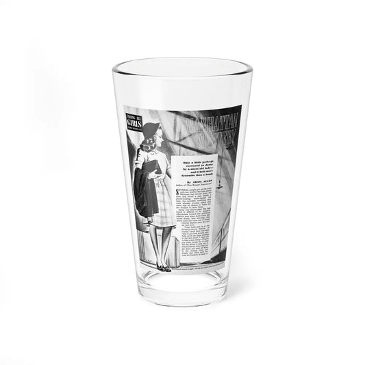 Manhattan Mystery (1), Calling All Girls, October-November 1945 - Pint Glass 16oz-16oz-Go Mug Yourself