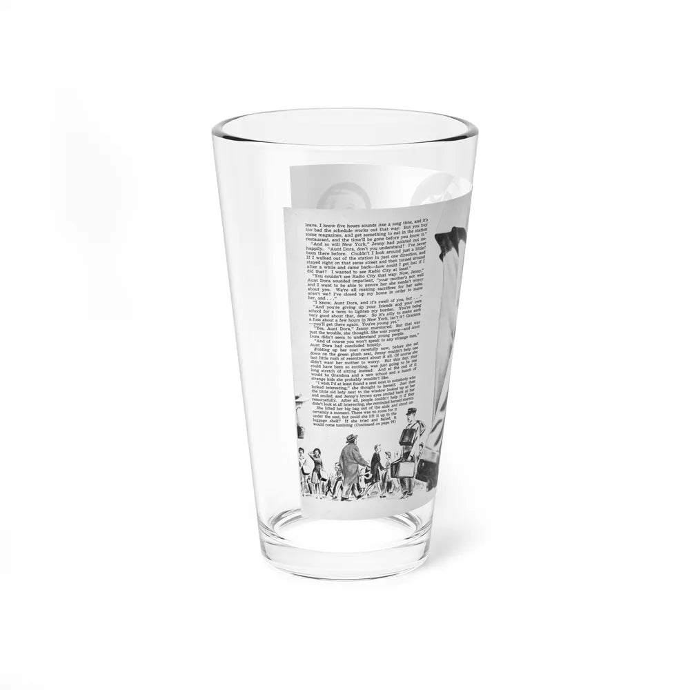 Manhattan Mystery (2), Calling All Girls, October-November 1945 - Pint Glass 16oz-Go Mug Yourself