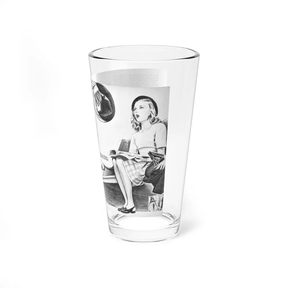 Manhattan Mystery (2), Calling All Girls, October-November 1945 - Pint Glass 16oz-Go Mug Yourself