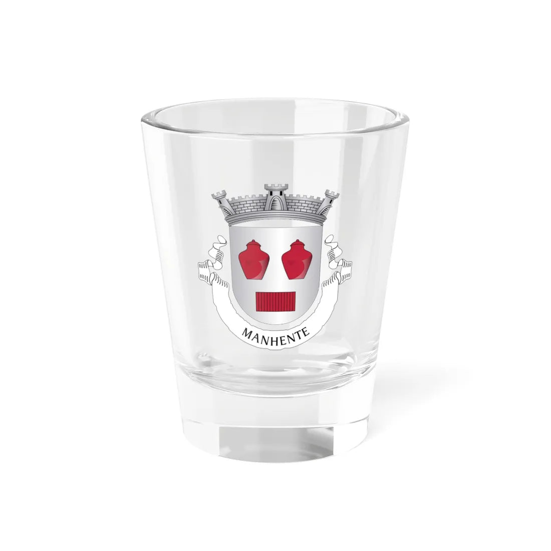 Manhente (Portugal) (Coat of Arms) Shot Glass 1.5oz 1.5oz - Go Mug Yourself