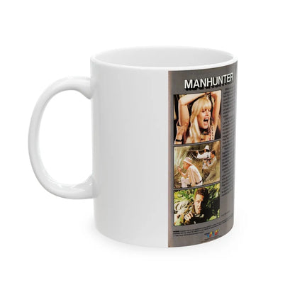 MANHUNTER TRANSWORLD ENTERTAINMENT (VHS COVER) - White Coffee Mug-Go Mug Yourself