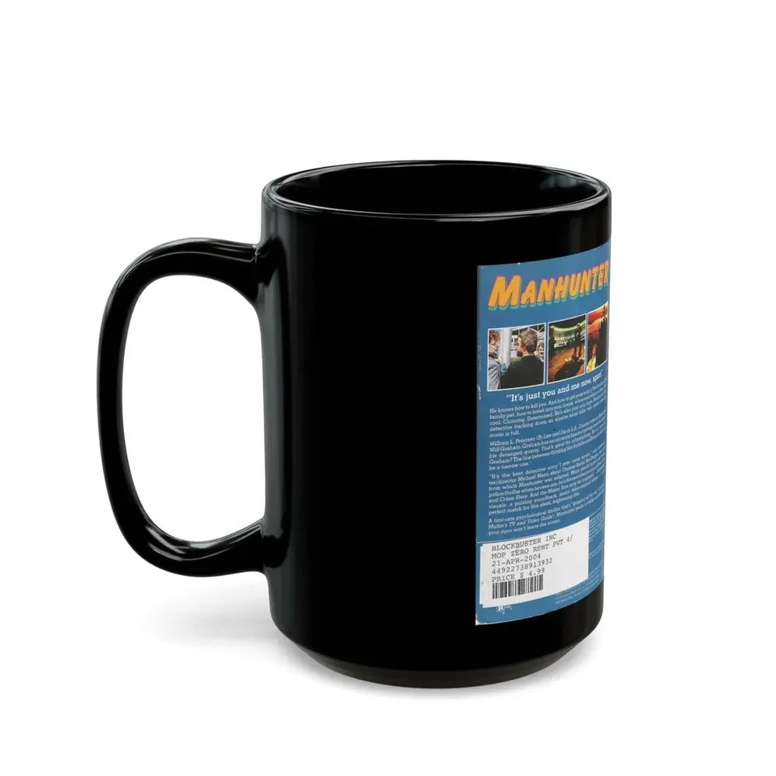 MANHUNTER VERSION 2 (VHS COVER) - Black Coffee Mug - Go Mug Yourself