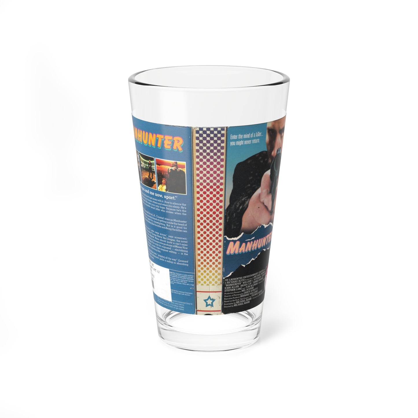 MANHUNTER VERSION 2 (VHS COVER) Pint Glass 16oz-16oz-Go Mug Yourself