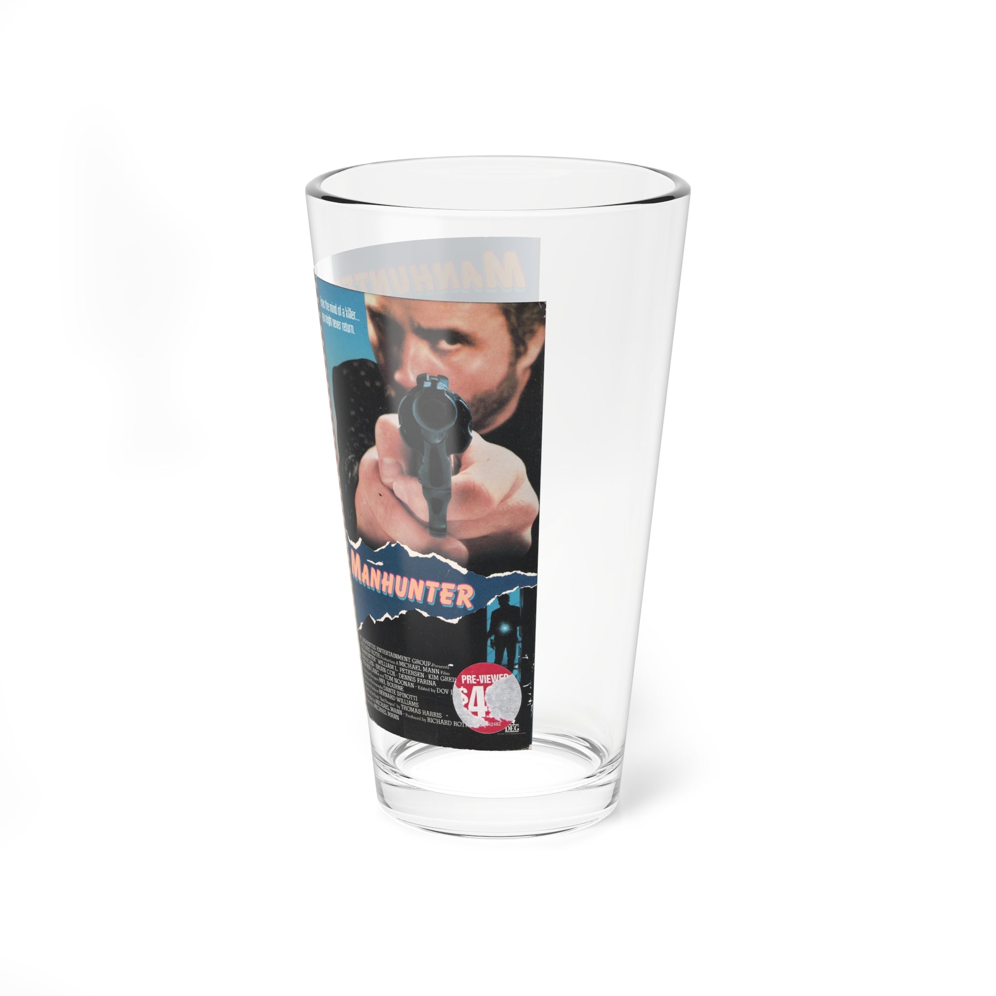 MANHUNTER VERSION 2 (VHS COVER) Pint Glass 16oz-Go Mug Yourself