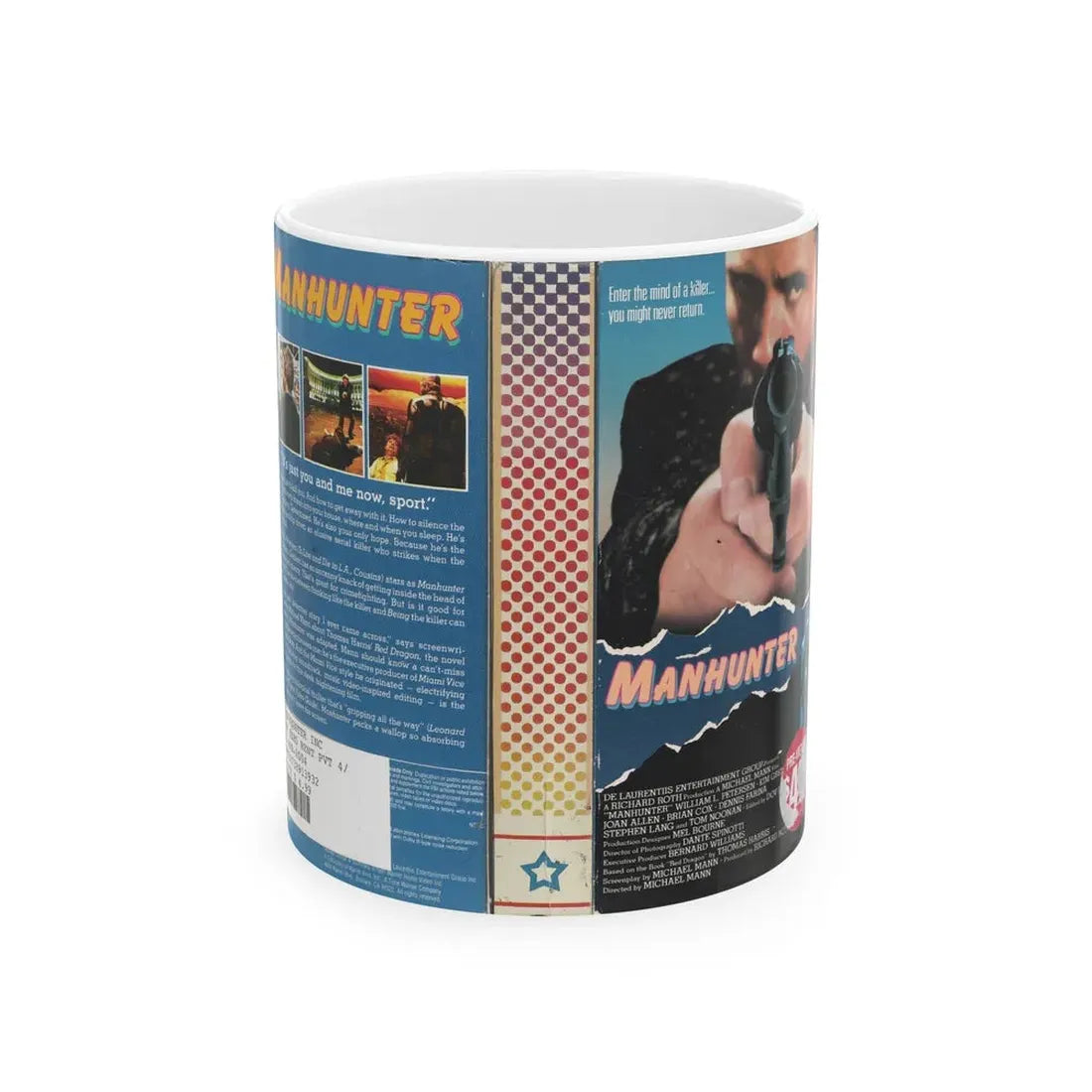 MANHUNTER VERSION 2 (VHS COVER) - White Coffee Mug 11oz - Go Mug Yourself