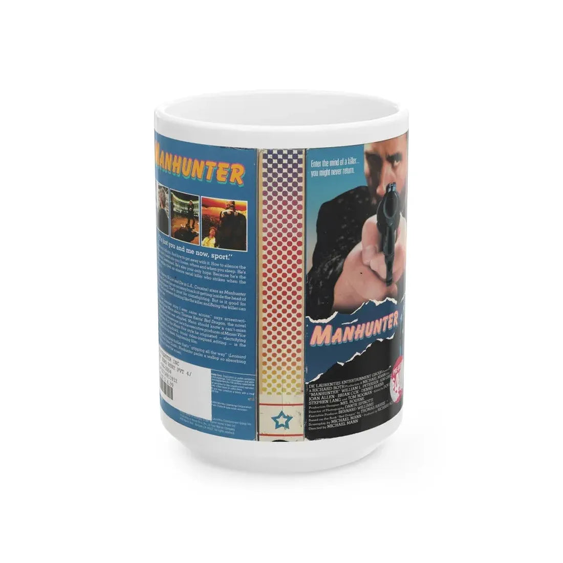 MANHUNTER VERSION 2 (VHS COVER) - White Coffee Mug 15oz - Go Mug Yourself