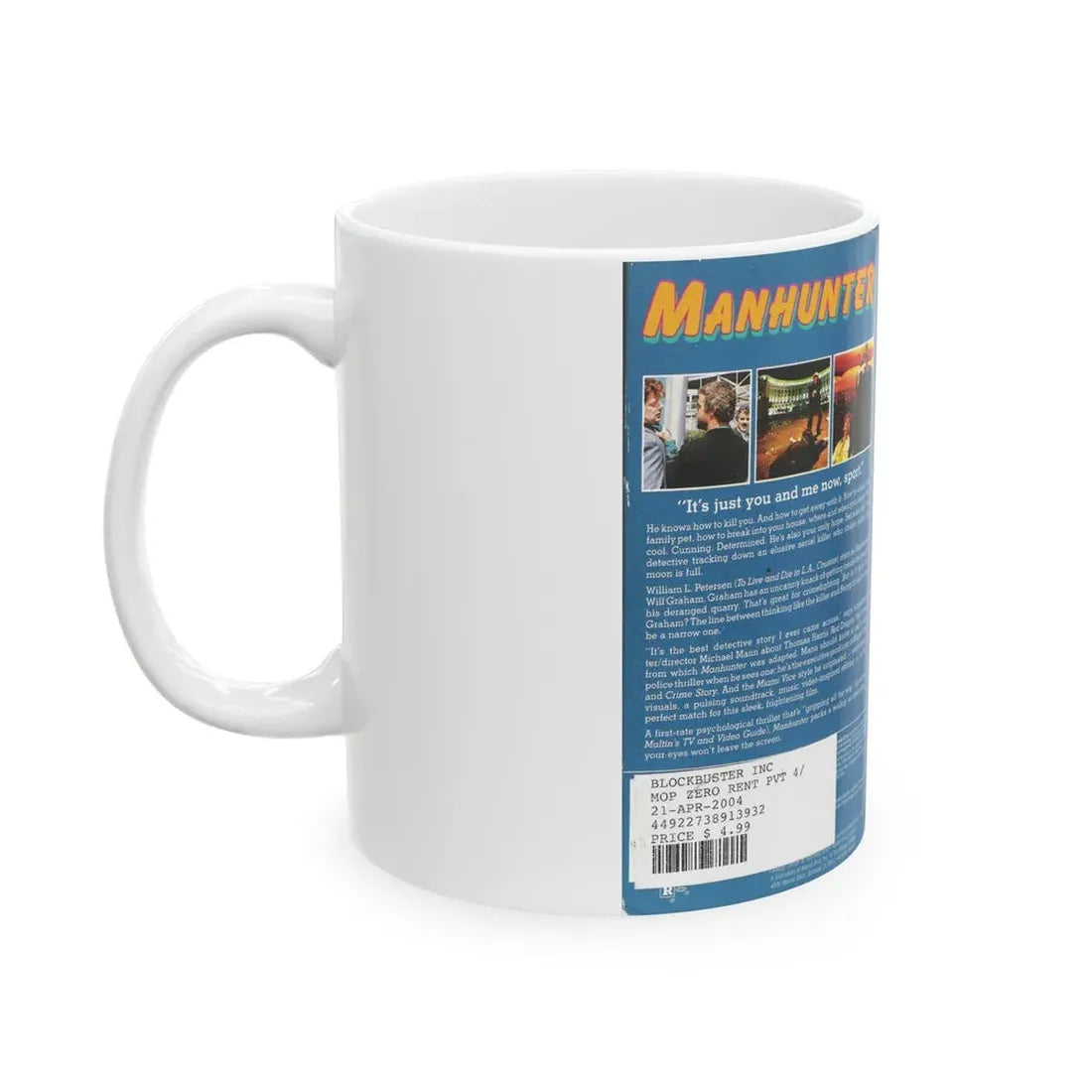 MANHUNTER VERSION 2 (VHS COVER) - White Coffee Mug - Go Mug Yourself