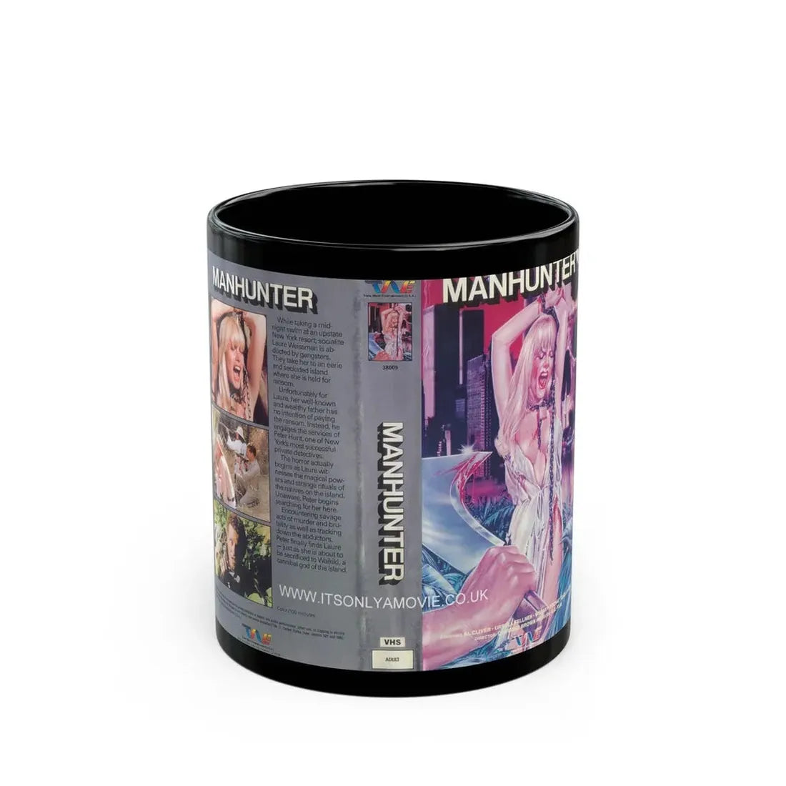 MANHUNTER (VHS COVER) - Black Coffee Mug 11oz - Go Mug Yourself