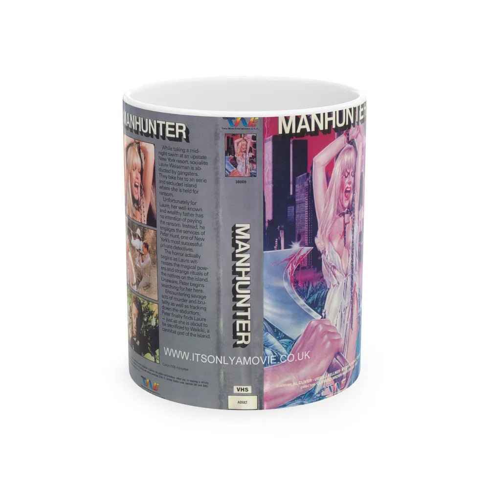 MANHUNTER (VHS COVER) - White Coffee Mug-11oz-Go Mug Yourself