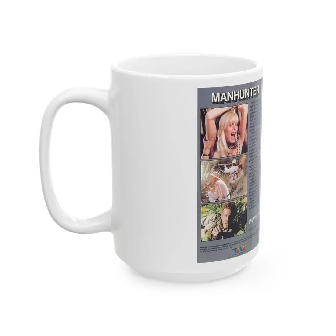 MANHUNTER (VHS COVER) - White Coffee Mug - Go Mug Yourself