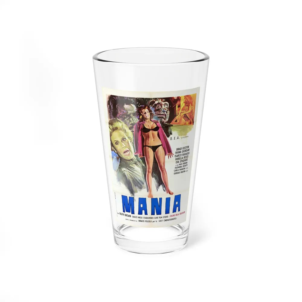 MANIA 1974 Movie Poster - Pint Glass 16oz-16oz-Go Mug Yourself