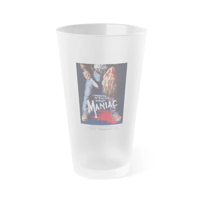 MANIAC 1980 Movie Poster - Frosted Pint Glass 16oz Default Title - Go Mug Yourself