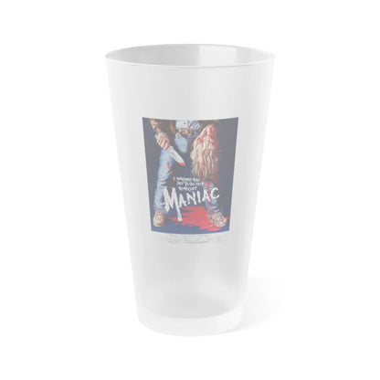 MANIAC 1980 Movie Poster - Frosted Pint Glass 16oz-Go Mug Yourself