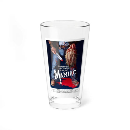 MANIAC 1980 Movie Poster - Pint Glass 16oz-16oz-Go Mug Yourself