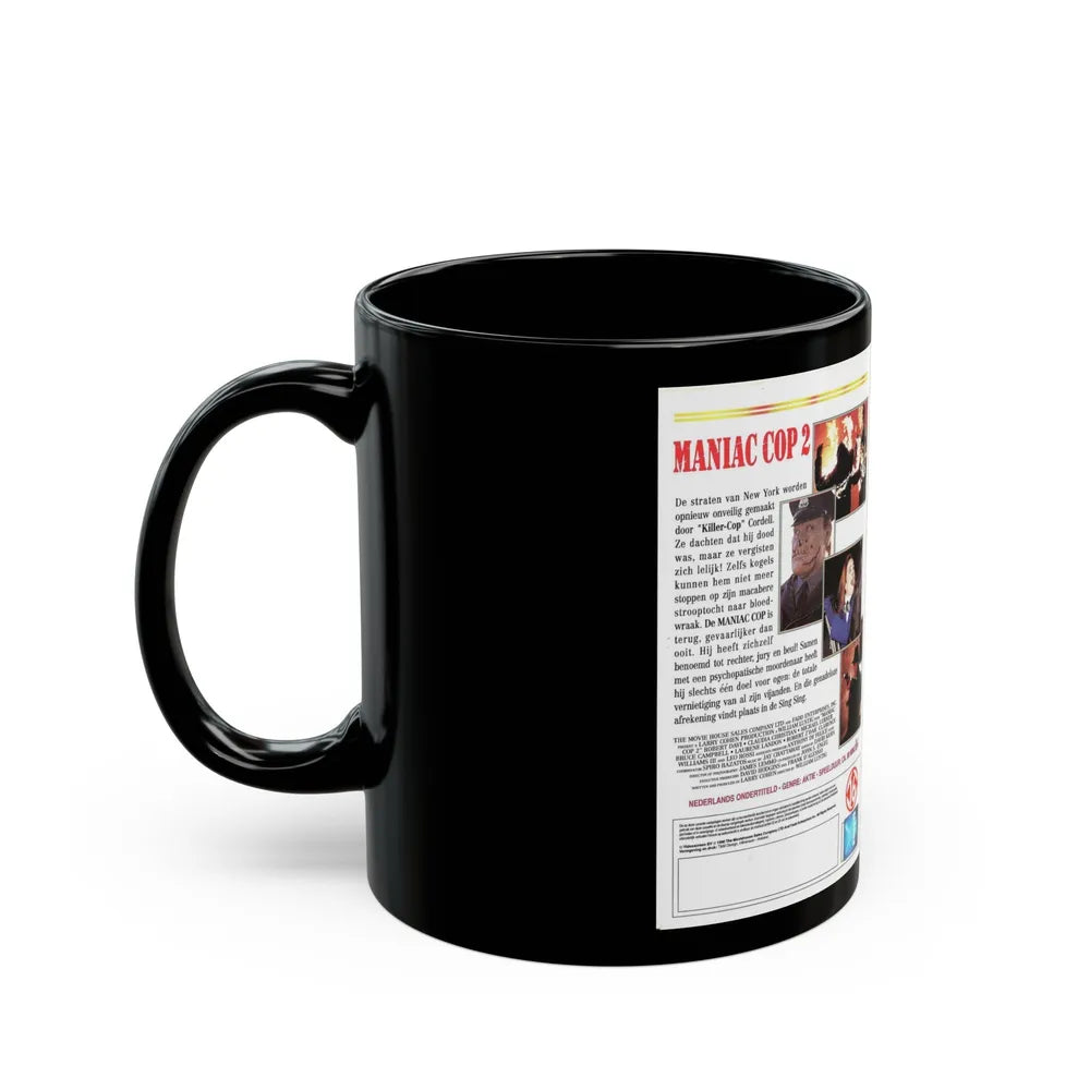 MANIAC COP 2 (VHS COVER) - Black Coffee Mug-Go Mug Yourself