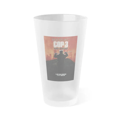 MANIAC COP 3 (TEASER) 1993 Movie Poster - Frosted Pint Glass 16oz Default Title - Go Mug Yourself