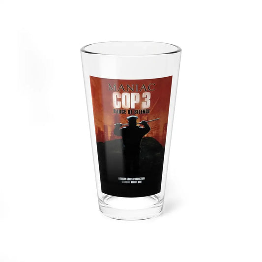 MANIAC COP 3 (TEASER) 1993 Movie Poster - Pint Glass 16oz 16oz - Go Mug Yourself