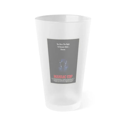 MANIAC COP (TEASER) 1988 Movie Poster - Frosted Pint Glass 16oz Default Title - Go Mug Yourself