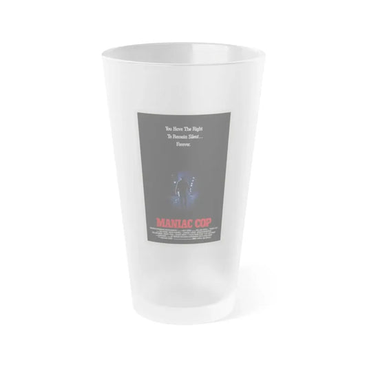 MANIAC COP (TEASER) 1988 Movie Poster - Frosted Pint Glass 16oz Default Title - Go Mug Yourself