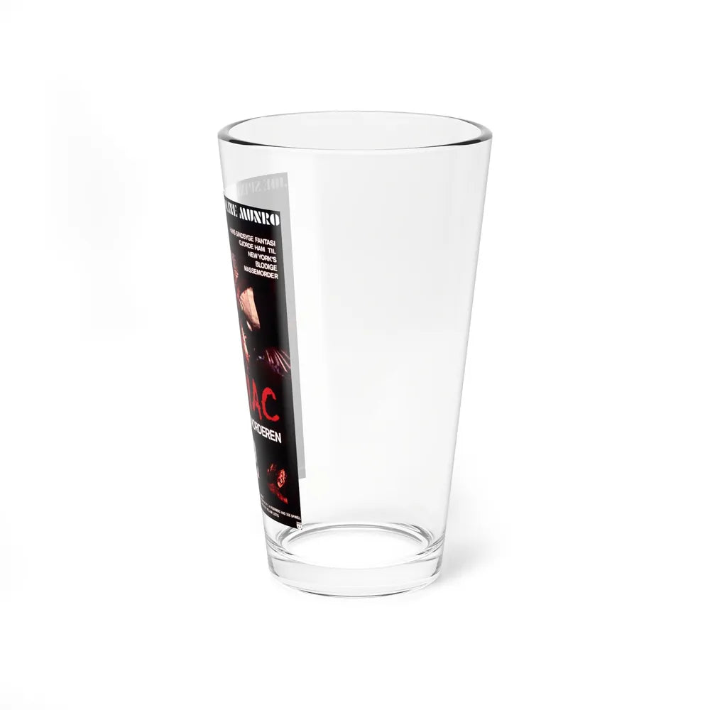 MANIAC (DANISH) 1980 Movie Poster - Pint Glass 16oz-Go Mug Yourself