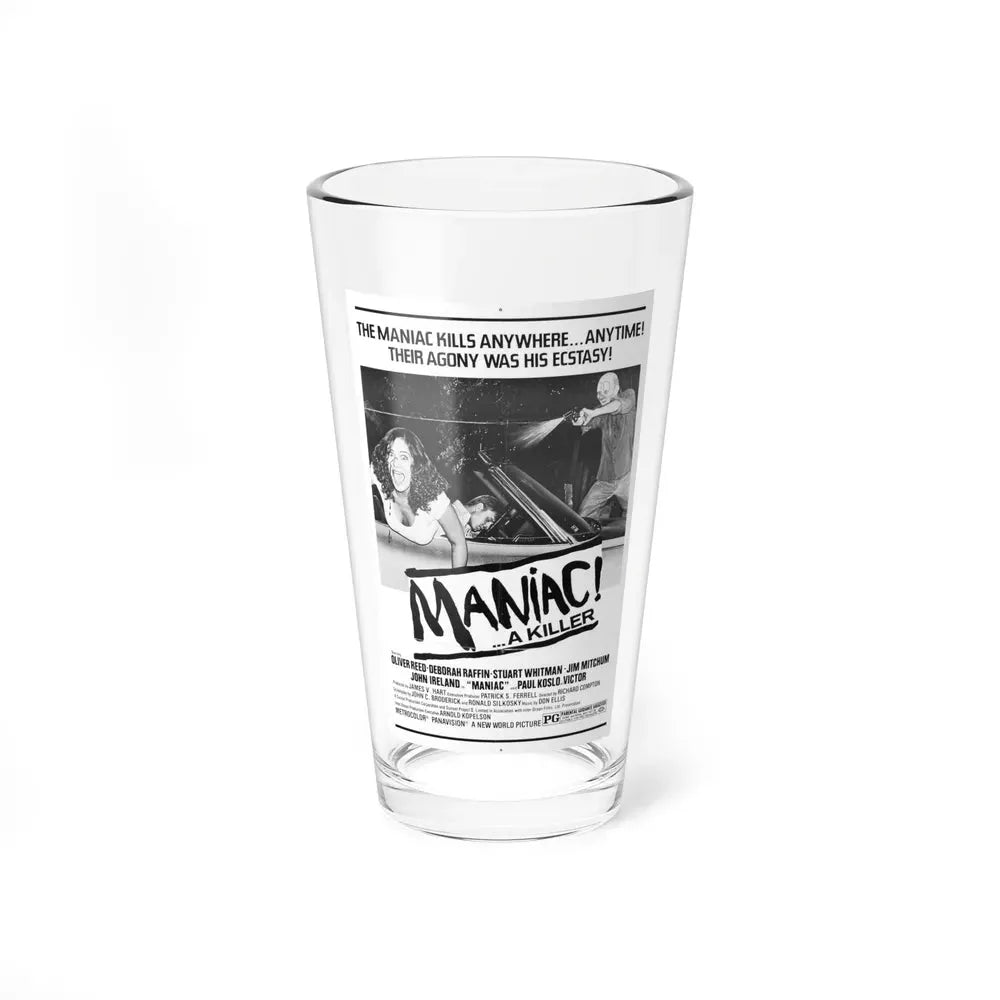 MANIAC! (RANSOM) 1977 Movie Poster - Pint Glass 16oz 16oz - Go Mug Yourself