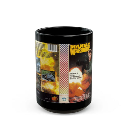 MANIAC WARRIORS (VHS COVER) - Black Coffee Mug-15oz-Go Mug Yourself