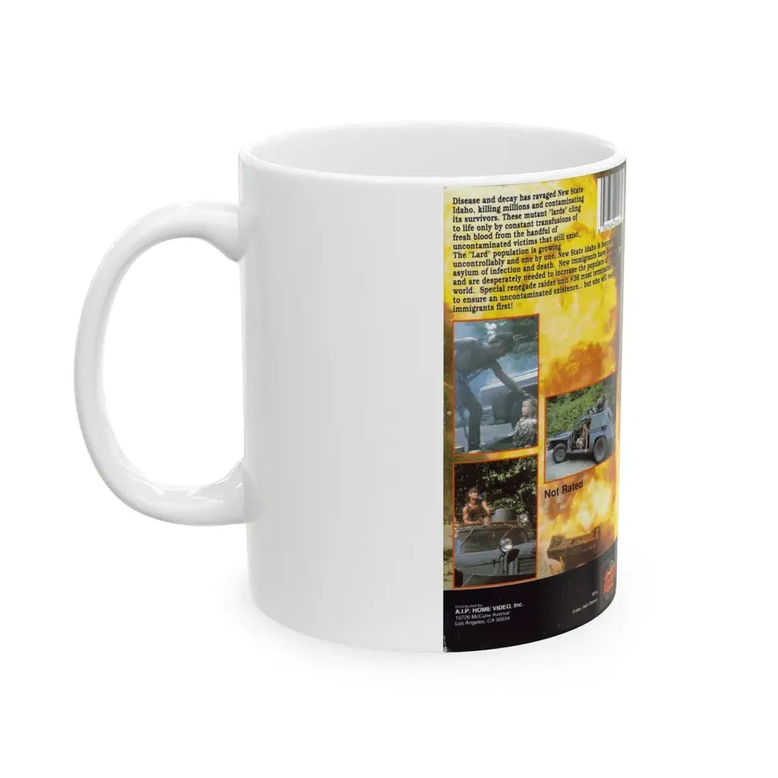 MANIAC WARRIORS (VHS COVER) - White Coffee Mug - Go Mug Yourself