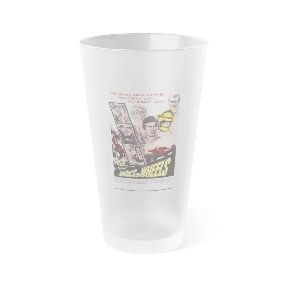 MANIACS ON WHEELS 1949 Movie Poster - Frosted Pint Glass 16oz-Go Mug Yourself