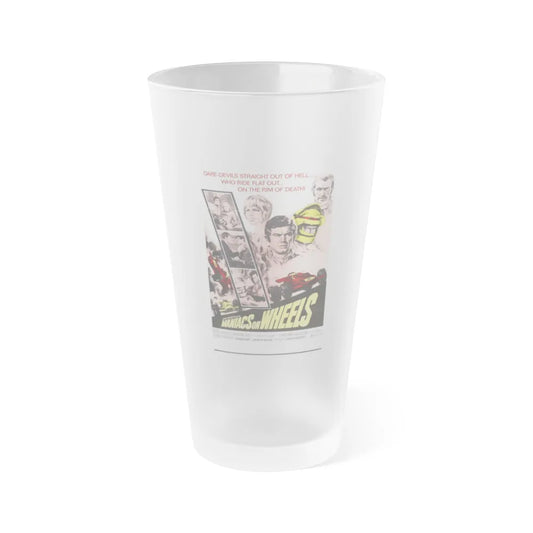 MANIACS ON WHEELS 1949 Movie Poster - Frosted Pint Glass 16oz-Go Mug Yourself