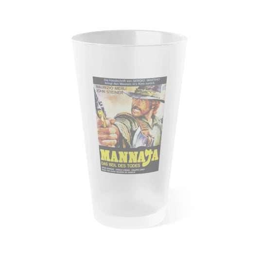 MANNAJA 1977 Movie Poster - Frosted Pint Glass 16oz Default Title - Go Mug Yourself