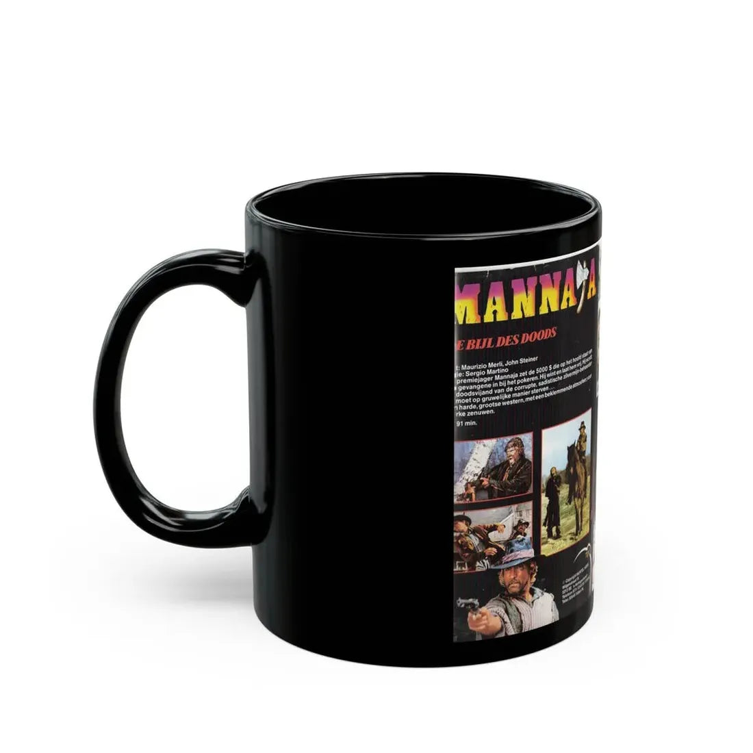 MANNAJA (VHS COVER) - Black Coffee Mug - Go Mug Yourself