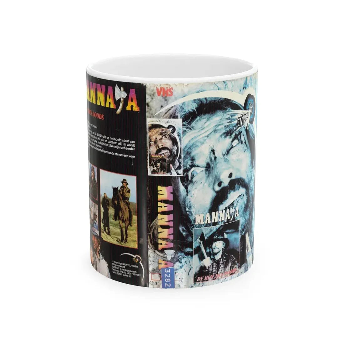 MANNAJA (VHS COVER) - White Coffee Mug 11oz - Go Mug Yourself