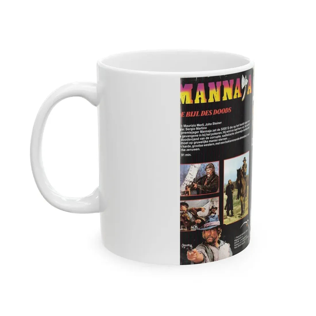 MANNAJA (VHS COVER) - White Coffee Mug - Go Mug Yourself