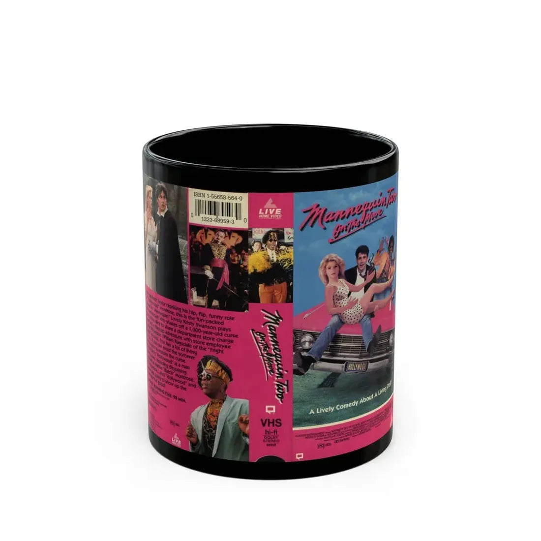 MANNEQUIN TWO ON THE MOVE (VHS COVER) - Black Coffee Mug 11oz - Go Mug Yourself