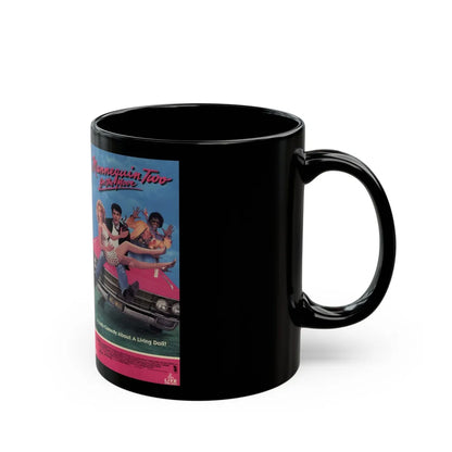 MANNEQUIN TWO ON THE MOVE (VHS COVER) - Black Coffee Mug-Go Mug Yourself