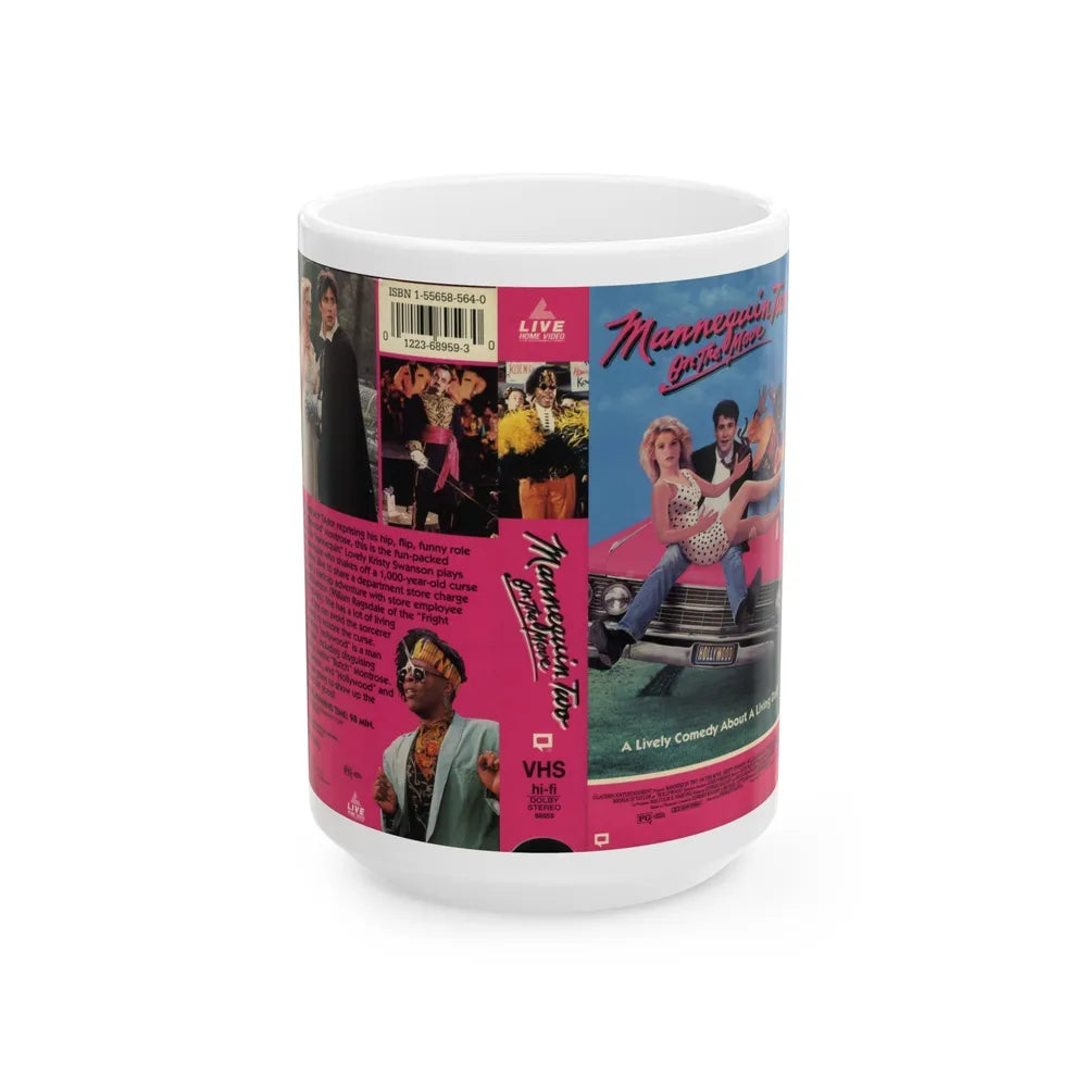 MANNEQUIN TWO ON THE MOVE (VHS COVER) - White Coffee Mug-15oz-Go Mug Yourself