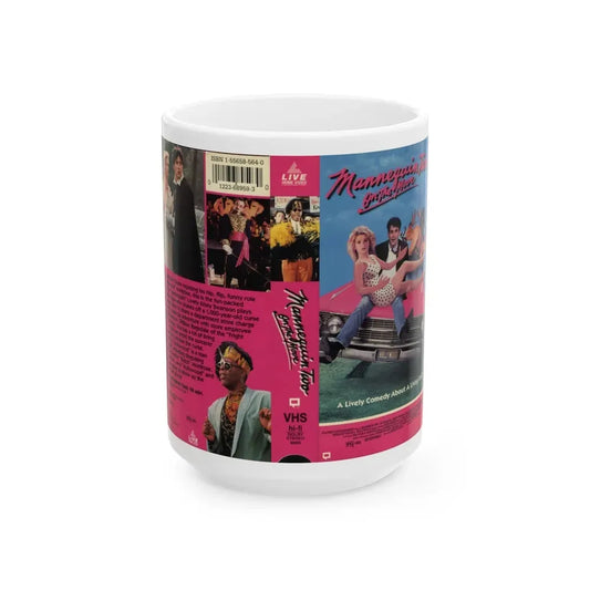 MANNEQUIN TWO ON THE MOVE (VHS COVER) - White Coffee Mug 15oz - Go Mug Yourself