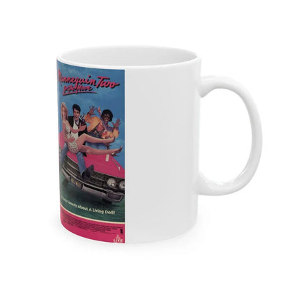 MANNEQUIN TWO ON THE MOVE (VHS COVER) - White Coffee Mug-Go Mug Yourself