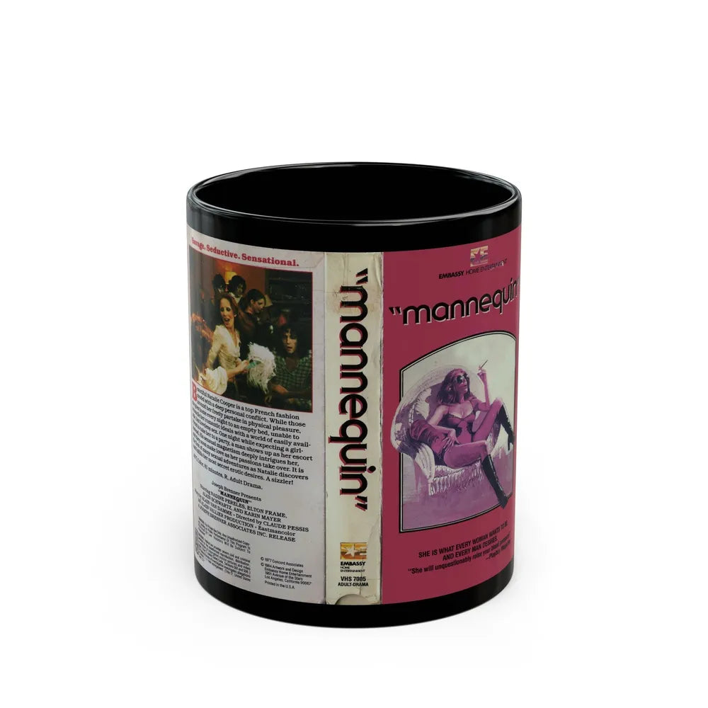 MANNEQUIN (VHS COVER) - Black Coffee Mug-11oz-Go Mug Yourself