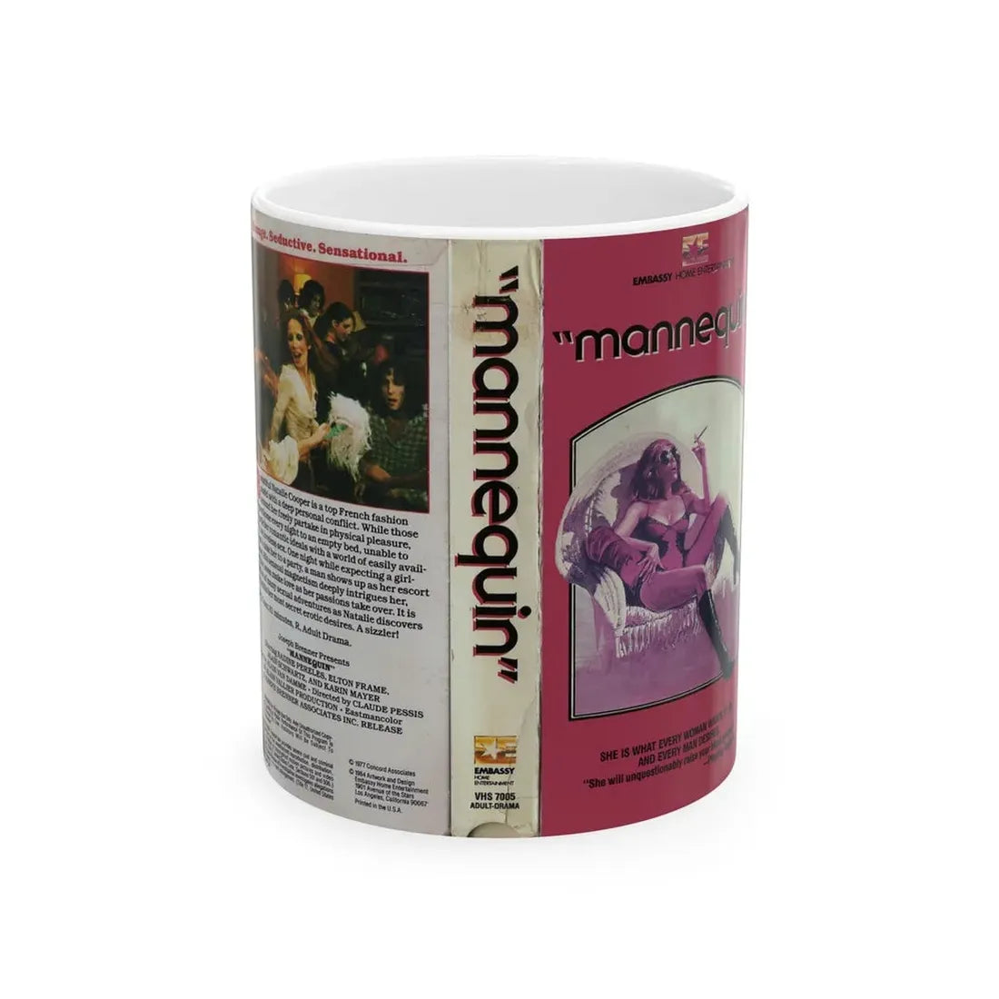 MANNEQUIN (VHS COVER) - White Coffee Mug 11oz - Go Mug Yourself