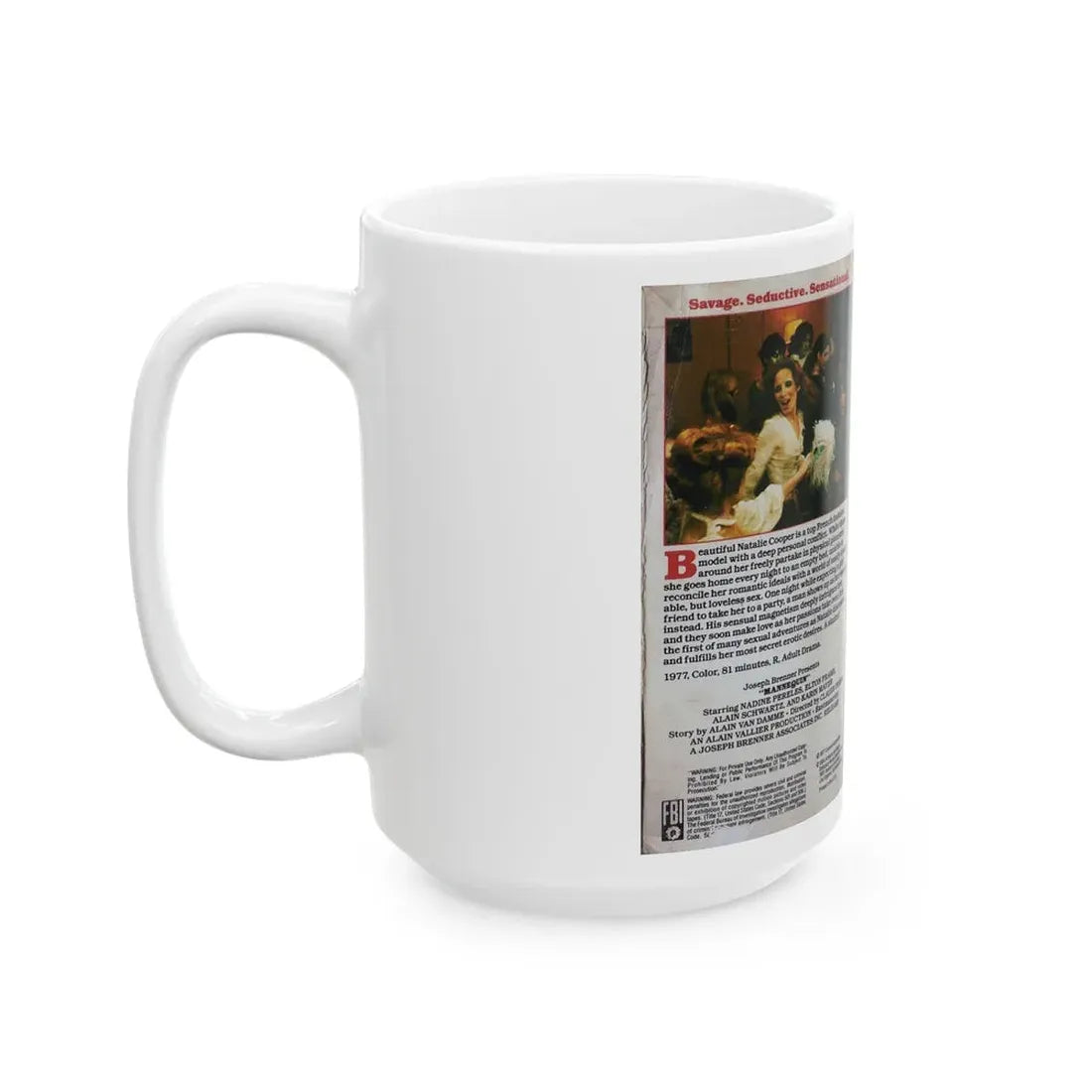 MANNEQUIN (VHS COVER) - White Coffee Mug - Go Mug Yourself